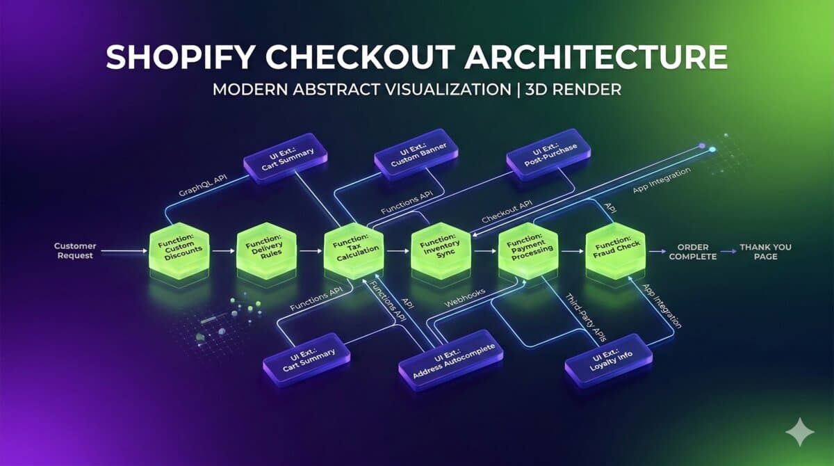 Shopify Checkout Extensibility Deep Dive 2026: Functions, UI Extensions & APIs