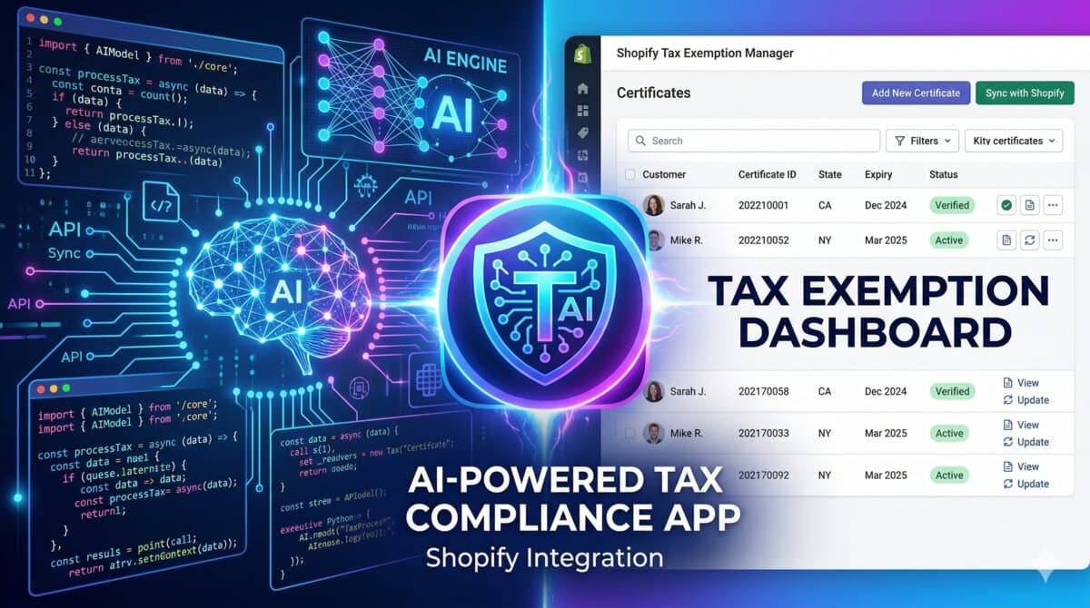 I Let AI Build My Shopify App: Inside ExemptSync