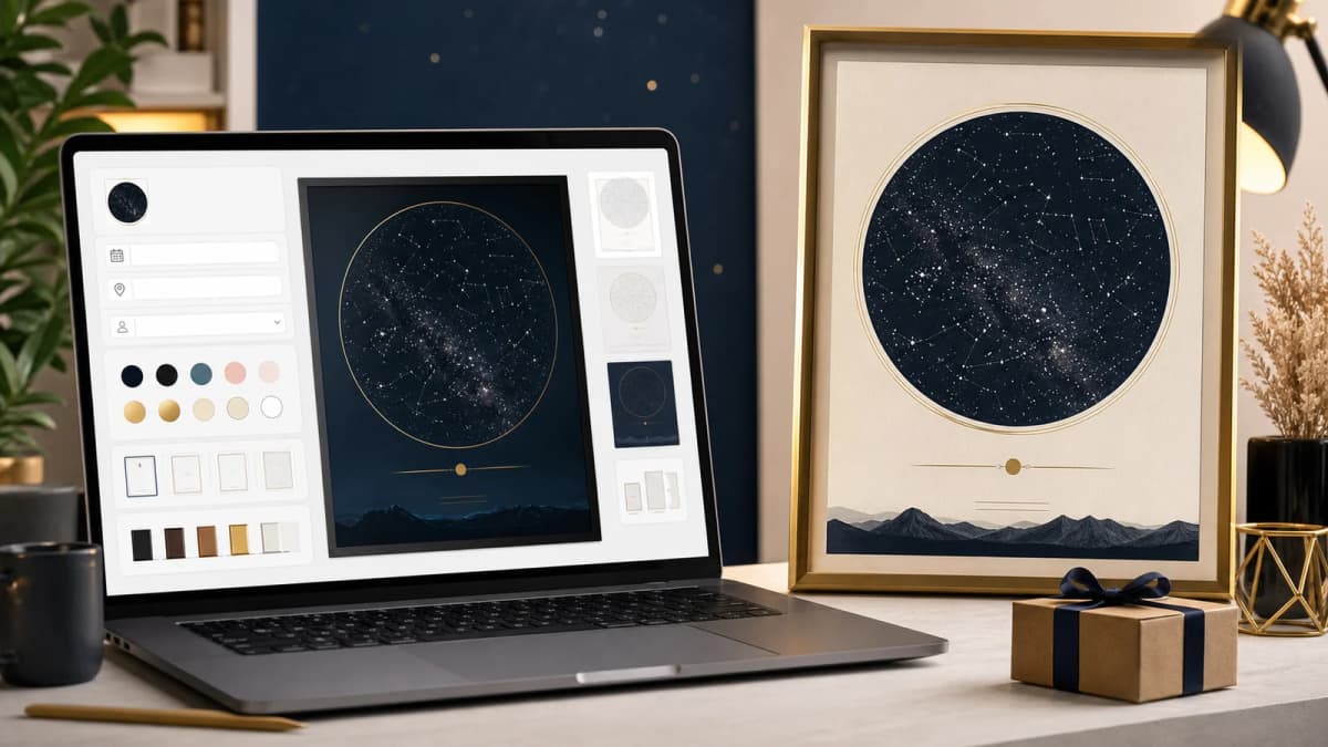 Starmap Shopify App: A Custom Star Map Product Customizer for Gift Stores