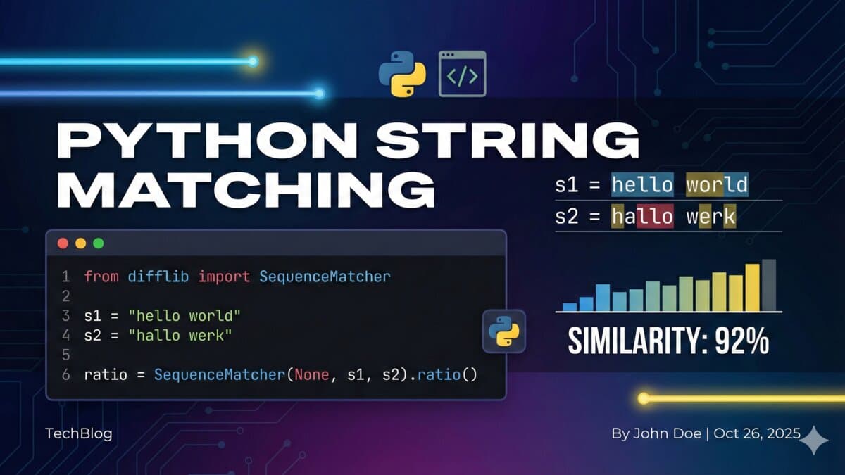Finding the Closest Matching String in Python using Difflib
