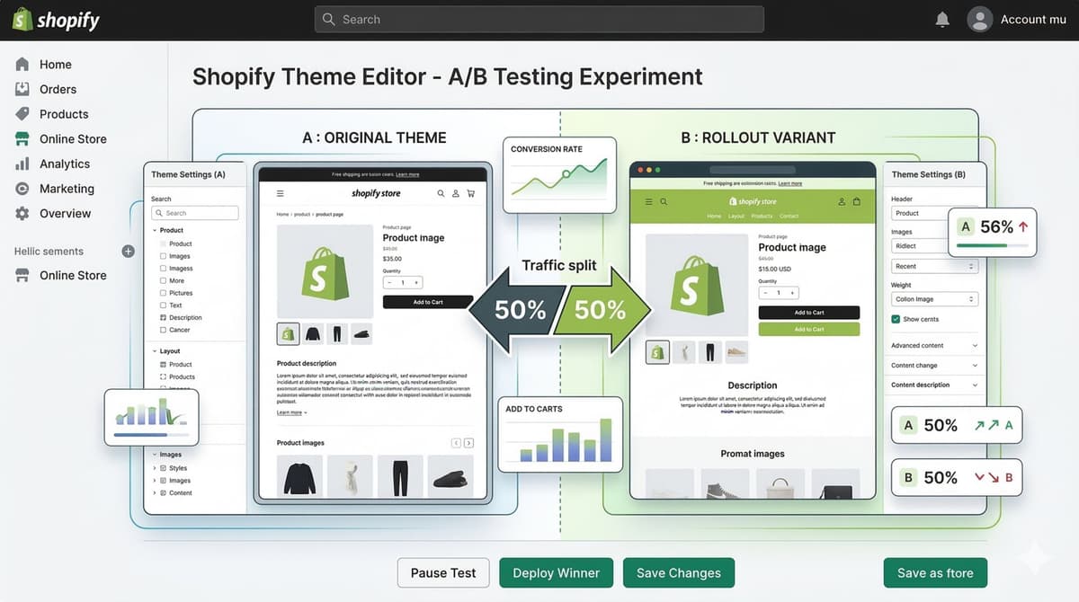 Shopify Native Rollouts: A/B Testing Without the Third-Party App